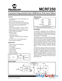 Datasheet MCRF250-I/W40A manufacturer Microchip