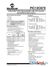 Datasheet PIC12C672T-10I manufacturer Microchip