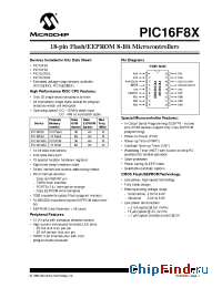 Datasheet PIC16CR83-04I/P manufacturer Microchip