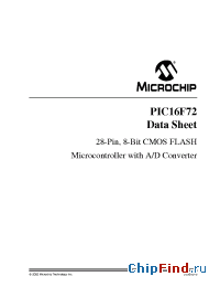 Datasheet PIC16LF73I/L manufacturer Microchip