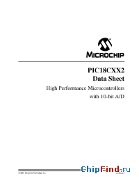 Datasheet PIC18C242-E/SO manufacturer Microchip