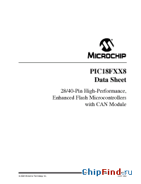 Datasheet PIC18F248ELSQTP manufacturer Microchip
