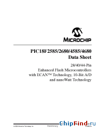 Datasheet PIC18F2680 manufacturer Microchip