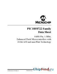 Datasheet PIC18F8622 manufacturer Microchip