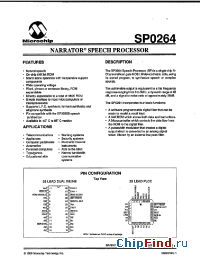 Datasheet SP0264-IL manufacturer Microchip