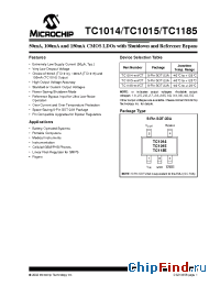 Datasheet TC1014-1.8VCT manufacturer Microchip