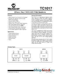 Datasheet TC1017-2.6VCT manufacturer Microchip