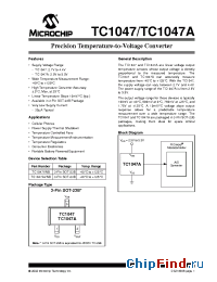 Datasheet TC1047AVNB manufacturer Microchip