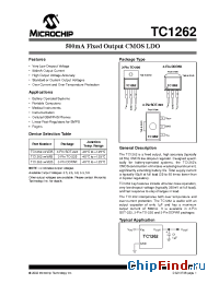 Datasheet TC1262-2.5VDB manufacturer Microchip