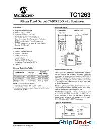 Datasheet TC1263-50VETTR manufacturer Microchip
