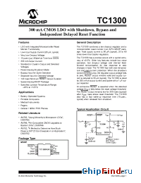 Datasheet TC1300R-2.85VUA manufacturer Microchip