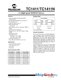 Datasheet TC1411CPA manufacturer Microchip