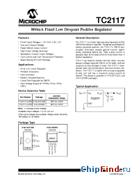 Datasheet TC2117-2.5VEB manufacturer Microchip