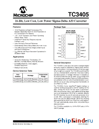 Datasheet TC3405VPE manufacturer Microchip