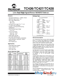 Datasheet TC427IJA manufacturer Microchip