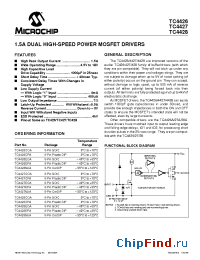 Datasheet TC4426MJA manufacturer Microchip