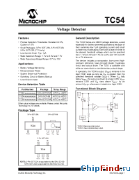 Datasheet TC54VC1101EMBTR manufacturer Microchip