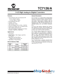 Datasheet TC7126ACPL manufacturer Microchip