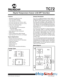 Datasheet TC72-3.3MUATR manufacturer Microchip