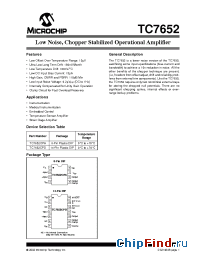 Datasheet TC7652CPA manufacturer Microchip