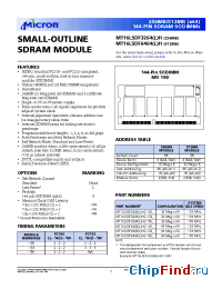 Datasheet MT16LSDF3264LHG-10E_ manufacturer Micron
