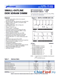Datasheet MT16VDDF12864HG-202__ manufacturer Micron