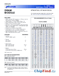 Datasheet MT18LD472GX manufacturer Micron