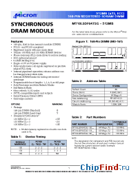 Datasheet MT18LSDF6472G-10E__ manufacturer Micron