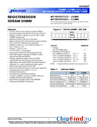 Datasheet MT18VDDF3272G-26A__ manufacturer Micron