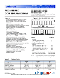 Datasheet MT18VDDT12872G-26A__ manufacturer Micron