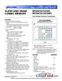 Datasheet MT28C3212P2FL-10TET manufacturer Micron