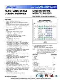 Datasheet MT28C3214P2N manufacturer Micron