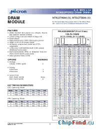 Datasheet MT4LDT464AG-6X manufacturer Micron