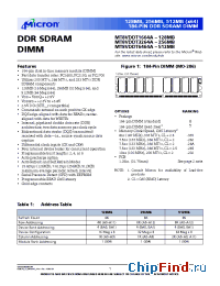 Datasheet MT8VDDT1664AG-26A__ manufacturer Micron