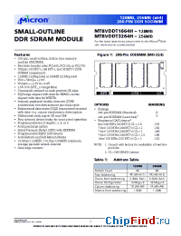 Datasheet MT8VDDT1664HG-26A__ manufacturer Micron