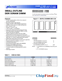Datasheet MT8VDDT3264HDY-40B__ manufacturer Micron