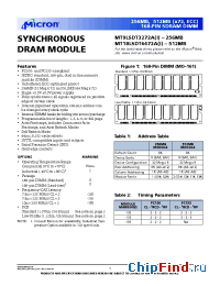 Datasheet MT9LSDT3272A manufacturer Micron