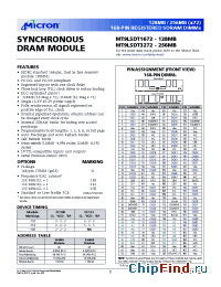 Datasheet MT9LSDT3272G-13E__ manufacturer Micron