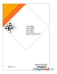 Datasheet CCU3000-I manufacturer Micronas