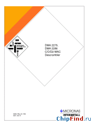 Datasheet DMA2286 manufacturer Micronas