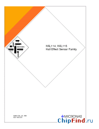 Datasheet HAL114SF-C manufacturer Micronas
