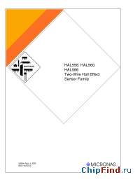Datasheet HAL560SF-K manufacturer Micronas