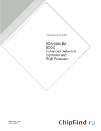 Datasheet SDA9380 manufacturer Micronas