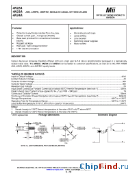 Datasheet 4N22A manufacturer Micropac