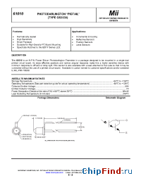 Datasheet 61010-101 manufacturer Micropac