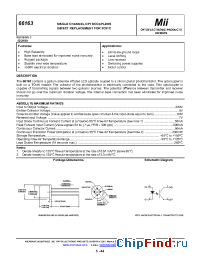 Datasheet 66163-001 manufacturer Micropac