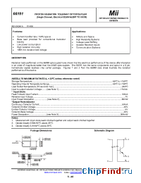 Datasheet 66191-001 manufacturer Micropac