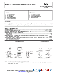 Datasheet 67025-003 manufacturer Micropac