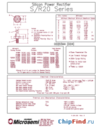 Datasheet 1N1343 manufacturer Microsemi