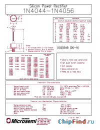 Datasheet 1N1660 manufacturer Microsemi